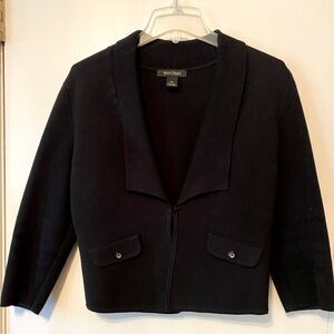 White House Black Market cotton blend sweater medium, black